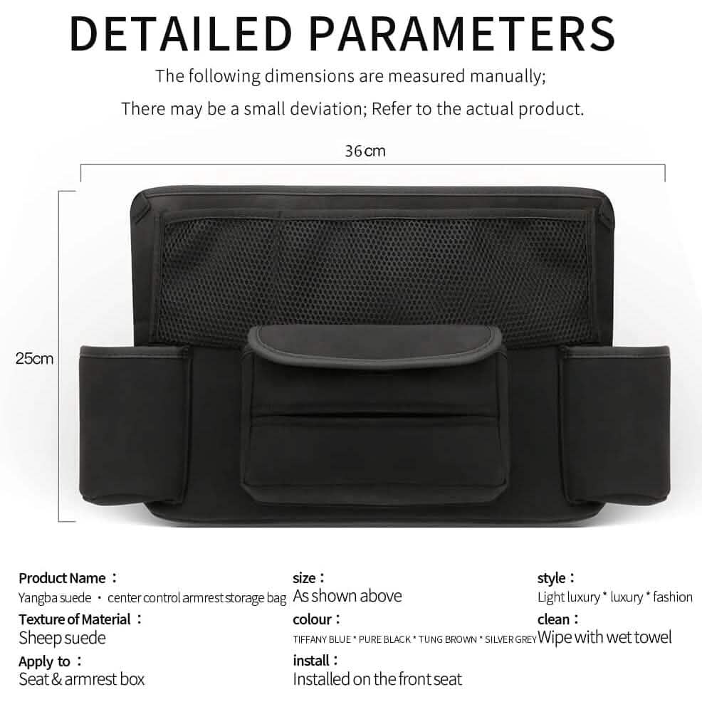Suede Large Capacity Car Purse Holder DailySale