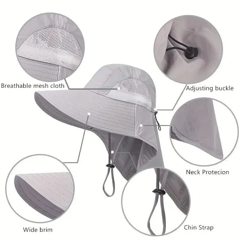Summer Beach Neck Sunscreen Hat DailySale