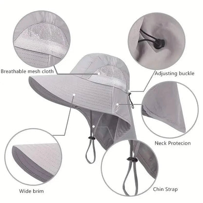 Summer Beach Neck Sunscreen Hat DailySale