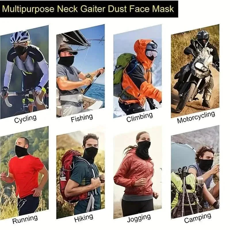 Summer Face Cover Scarf, Moisture Wicking Breathable Stretch Face Neck Gaiter Mask DailySale