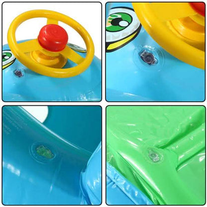 Summer Steering Wheel Sunshade Swim Ring Car Inflatable Baby Float Seat Boat DailySale