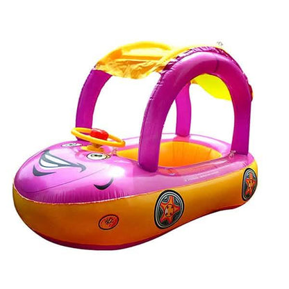 Summer Steering Wheel Sunshade Swim Ring Car Inflatable Baby Float Seat Boat DailySale