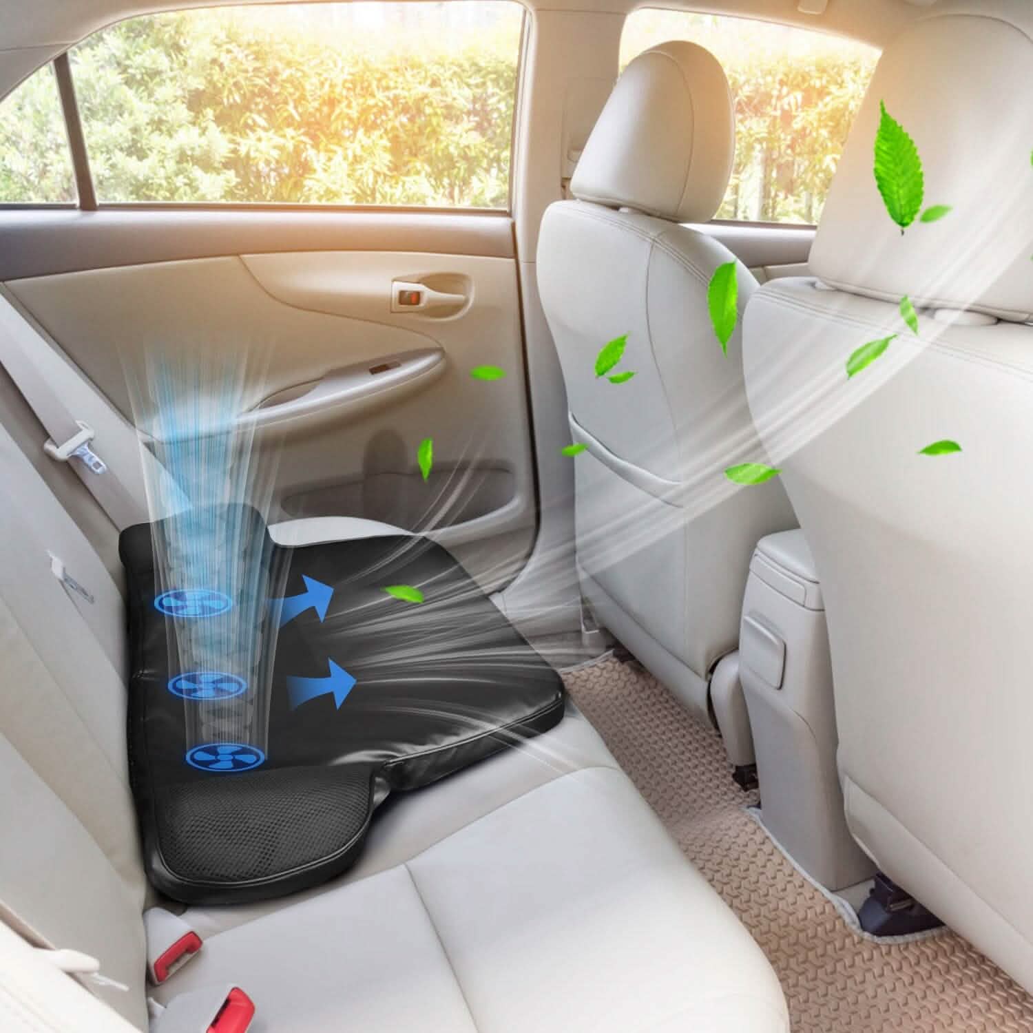 Summer Water Cooling System Seat Cushion with Fans 3 Speeds DailySale