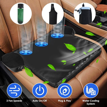 Summer Water Cooling System Seat Cushion with Fans 3 Speeds DailySale