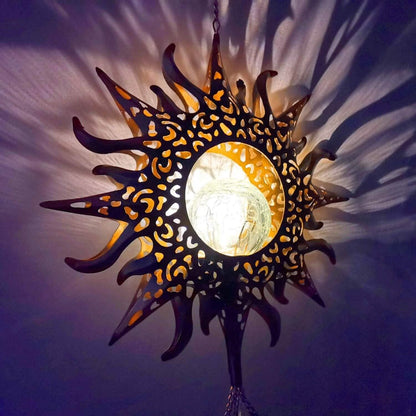 Sun Solar Wind Chimes DailySale
