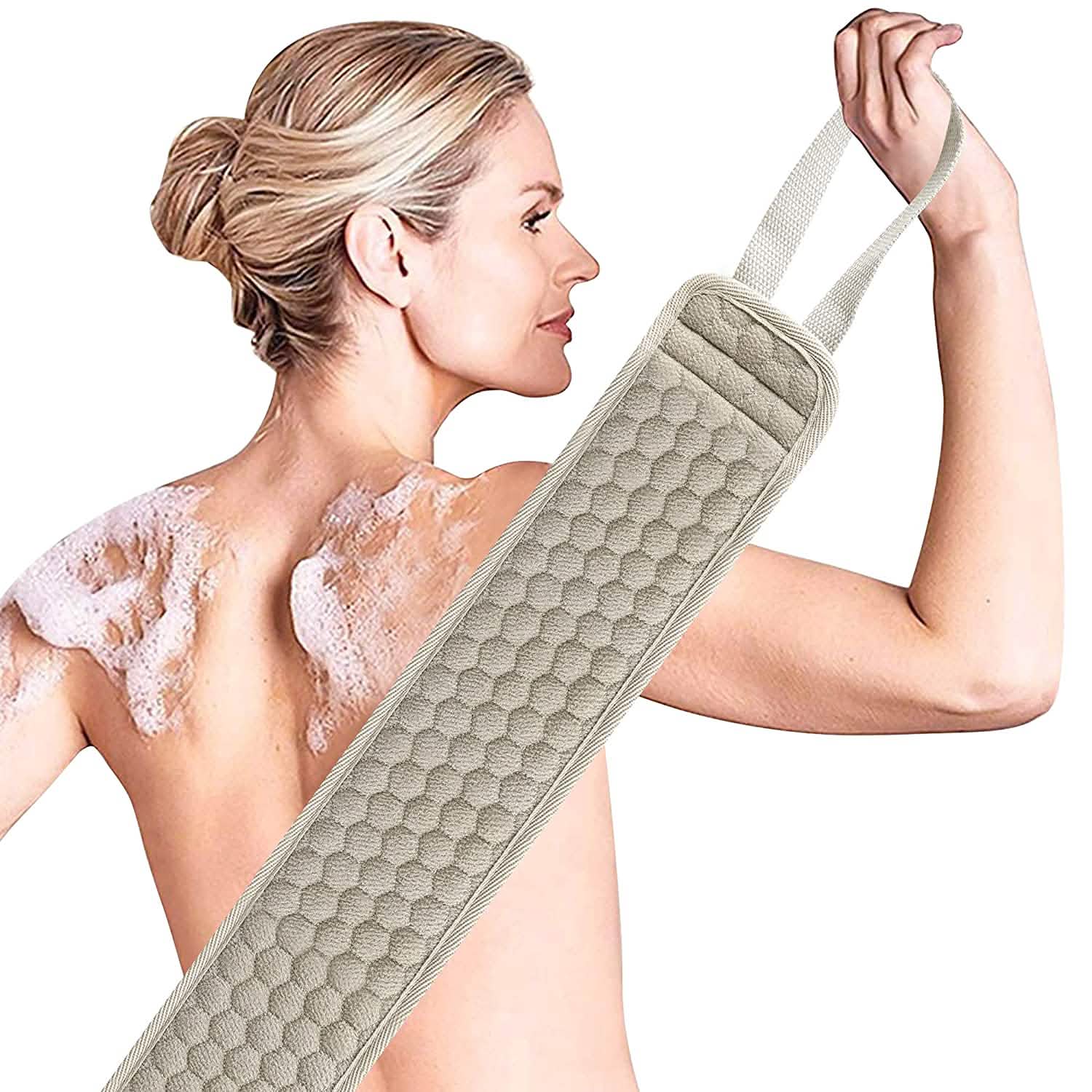 Suntee Exfoliating Back Scrubber and Exfoliating Sponge Pad DailySale