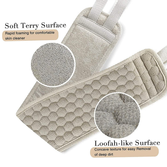 Suntee Exfoliating Back Scrubber and Exfoliating Sponge Pad DailySale