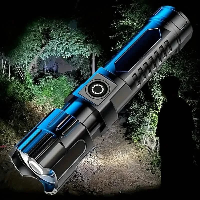 Super Bright Flashlight, USB Rechargeable Telescopic Zoom Wide Beam DailySale