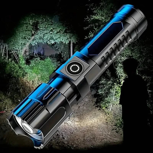 Super Bright Flashlight, USB Rechargeable Telescopic Zoom Wide Beam DailySale