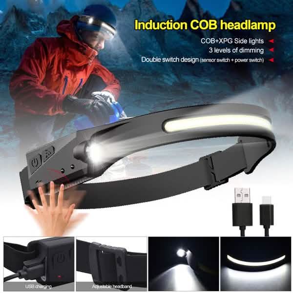 Super Bright LED Headlamp Flashlight Rechargeable DailySale
