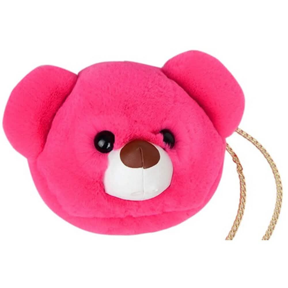 Super Cute Faux Fur Women's Handbag Bear Head Animal DailySale