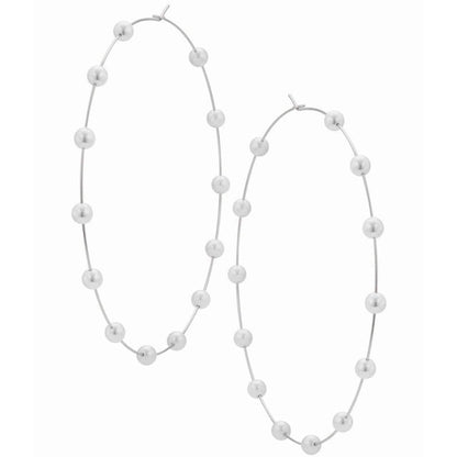 Super Huge Circle Pearls Earrings Thin Dangle DailySale
