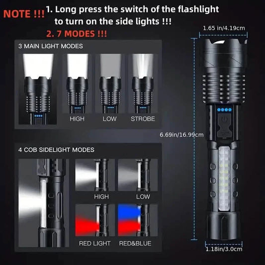 Super Powerful Rechargeable Torch Flood Light DailySale