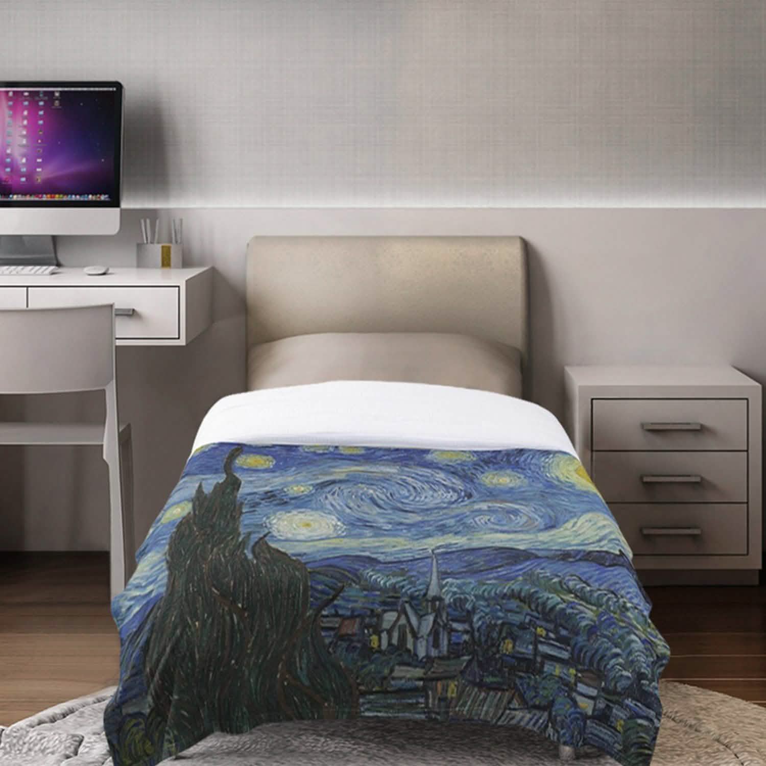 Super Soft Cozy Luxurious Famous Art Paintings Throw Blankets DailySale
