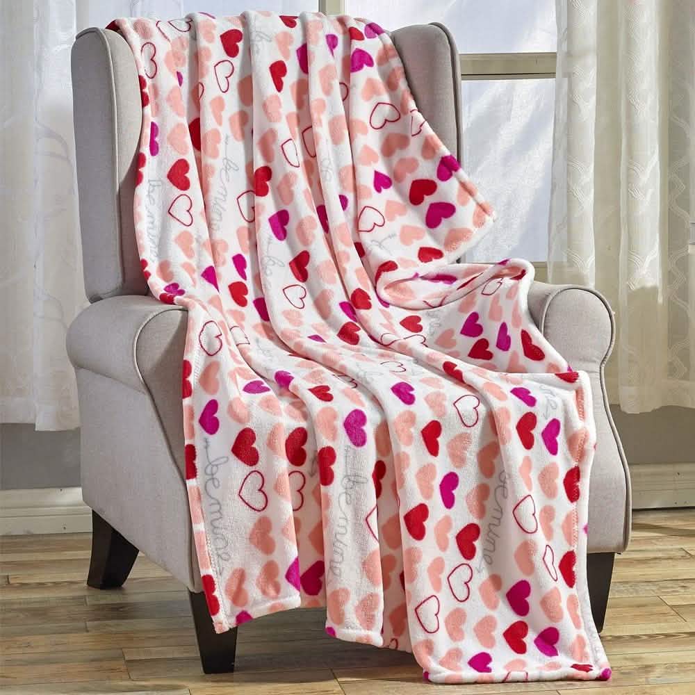 Super Soft Microplush Valentine Throw - Assorted Styles DailySale