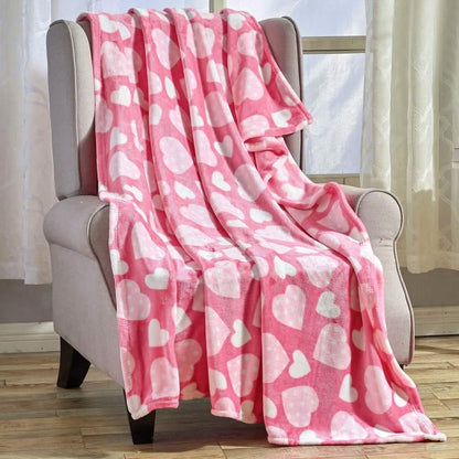 Super Soft Microplush Valentine Throw - Assorted Styles DailySale