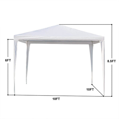 SUPERHOMUSE 3 x 3m Three Sides Waterproof Tent with Spiral Tubes White DailySale