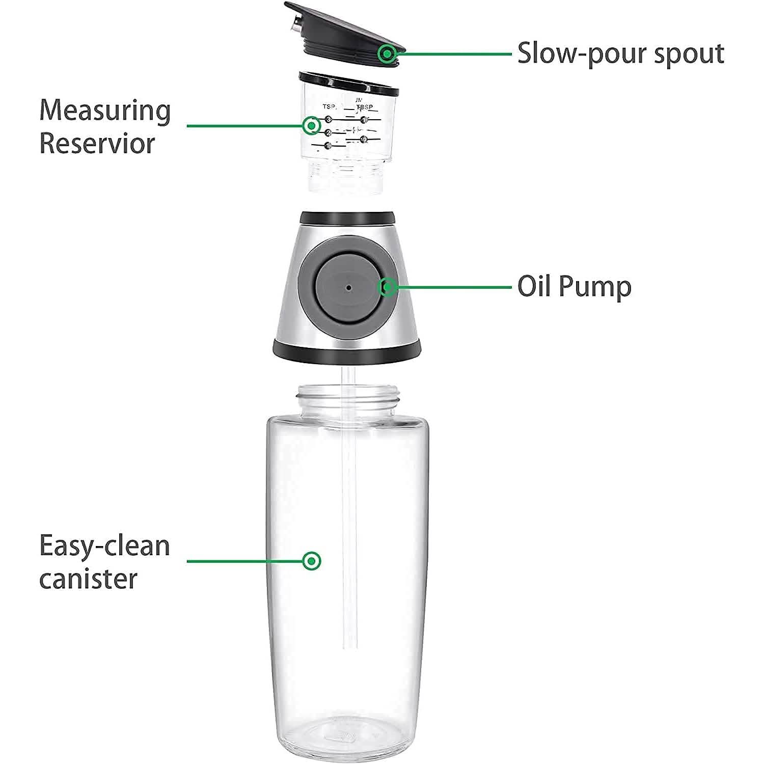 Superior Glass Oil and Vinegar Dispenser DailySale