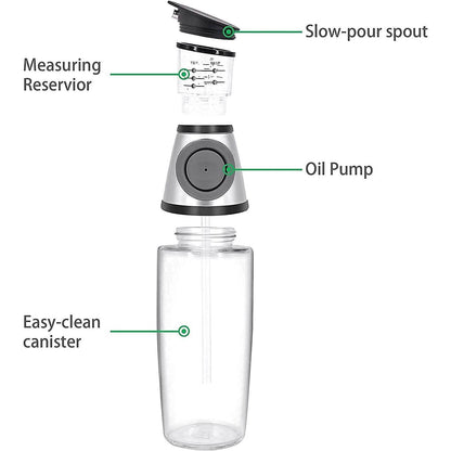 Superior Glass Oil and Vinegar Dispenser DailySale