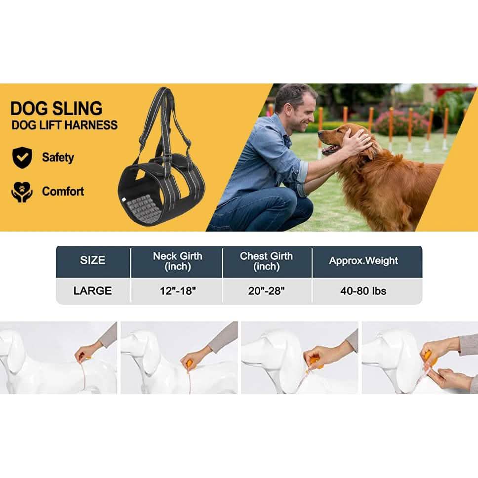 Support Harness Set Adjustable Chest Sling Strap for Elderly Disable Dog DailySale