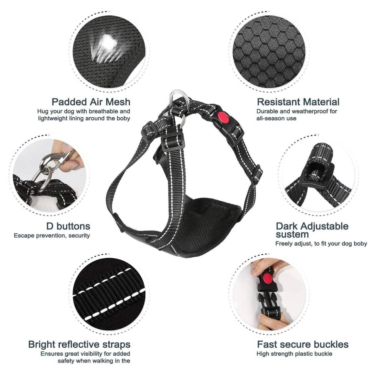 Support Harness Set Adjustable Chest Sling Strap for Elderly Disable Dog DailySale