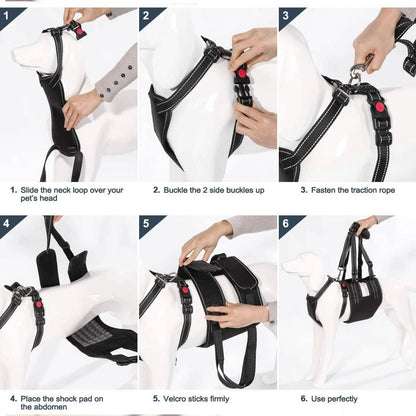 Support Harness Set Adjustable Chest Sling Strap for Elderly Disable Dog DailySale
