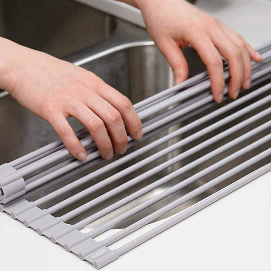 Surpahs over the Sink Multipurpose Roll-Up Dish Drying Rack DailySale