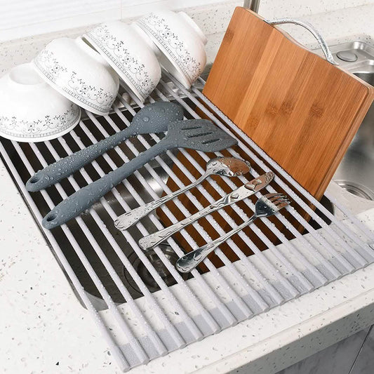 Surpahs over the Sink Multipurpose Roll-Up Dish Drying Rack DailySale