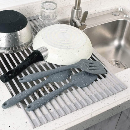 Surpahs over the Sink Multipurpose Roll-Up Dish Drying Rack DailySale