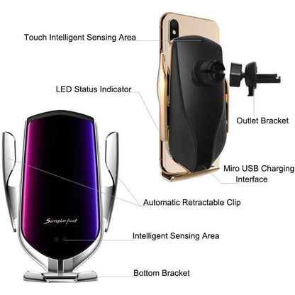 Survival-Pax Co. Smart Sensor Wireless Car Charger Mount DailySale