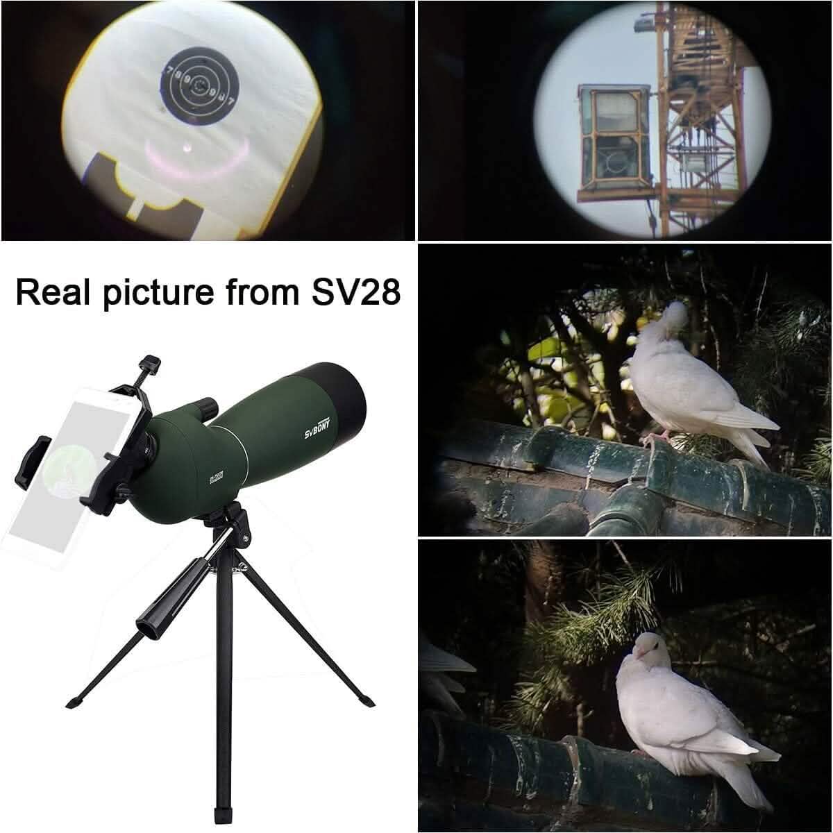 SVBONY SV28 25-75x70 Spotting Scopes with Tripod (Refurbished) DailySale