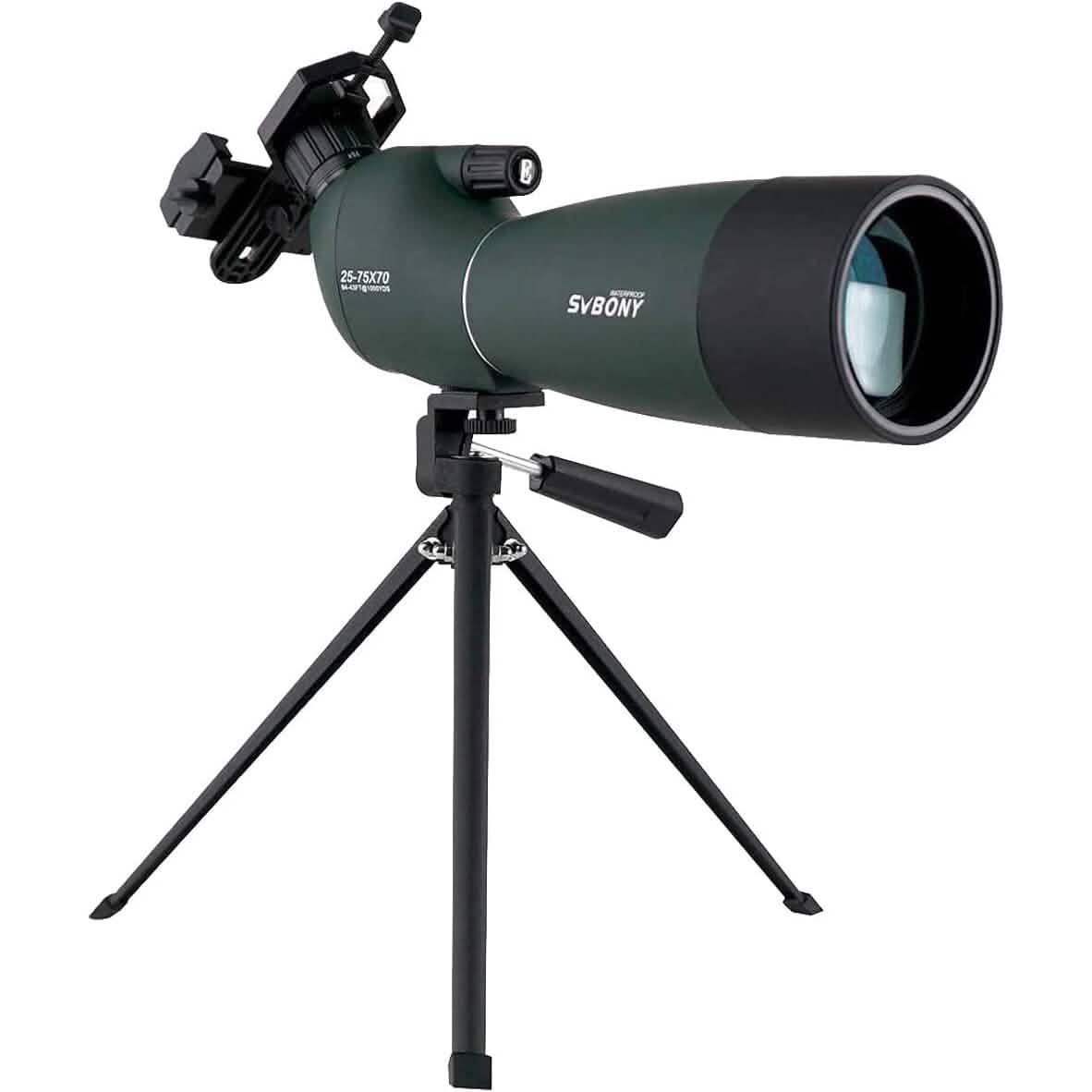 SVBONY SV28 25-75x70 Spotting Scopes with Tripod (Refurbished) DailySale