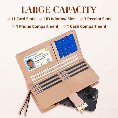 Sweet Cute Women's Long Leaf Bifold Wallet DailySale