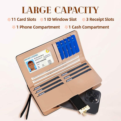 Sweet Cute Women's Long Leaf Bifold Wallet DailySale