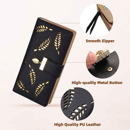 Sweet Cute Women's Long Leaf Bifold Wallet DailySale