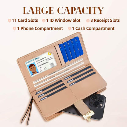 Sweet Cute Women's Long Leaf Bifold Wallet DailySale