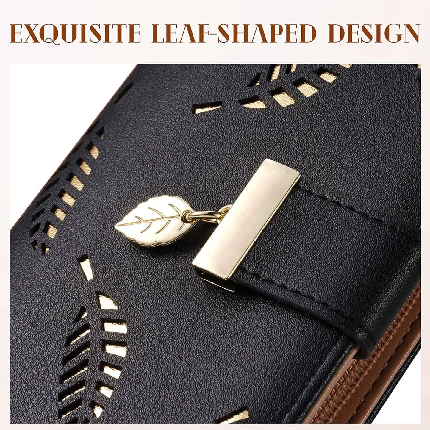 Sweet Cute Women's Long Leaf Bifold Wallet DailySale