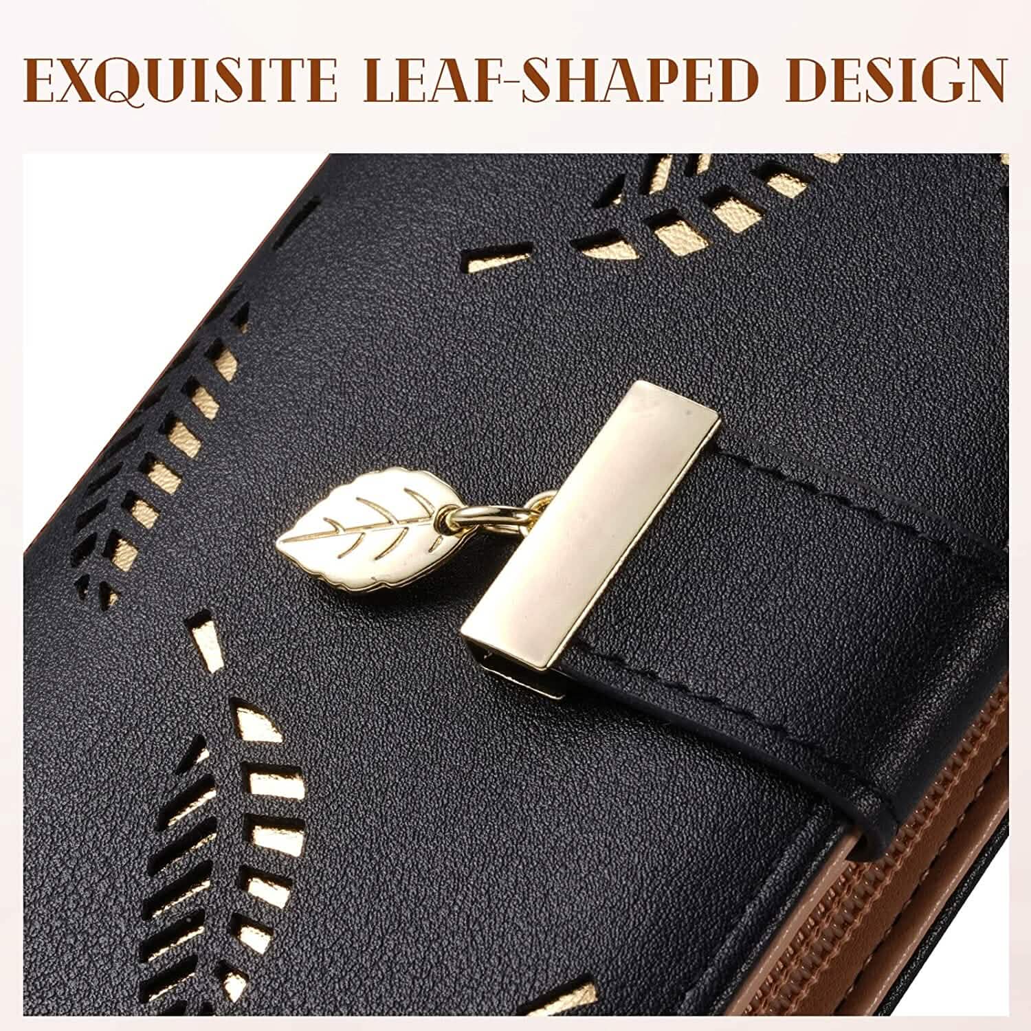Sweet Cute Women's Long Leaf Bifold Wallet DailySale