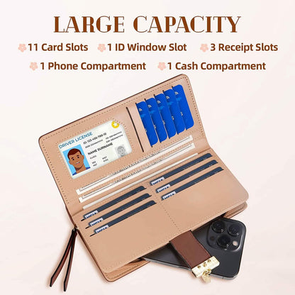 Sweet Cute Women's Long Leaf Bifold Wallet DailySale