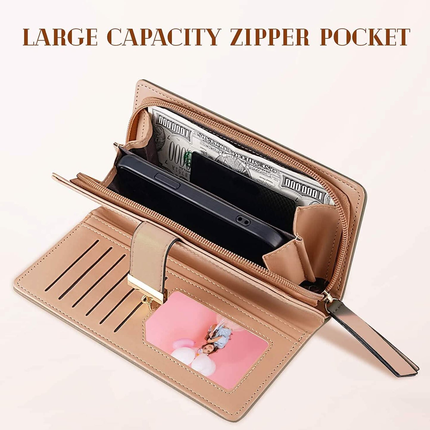 Sweet Cute Women's Long Leaf Bifold Wallet DailySale