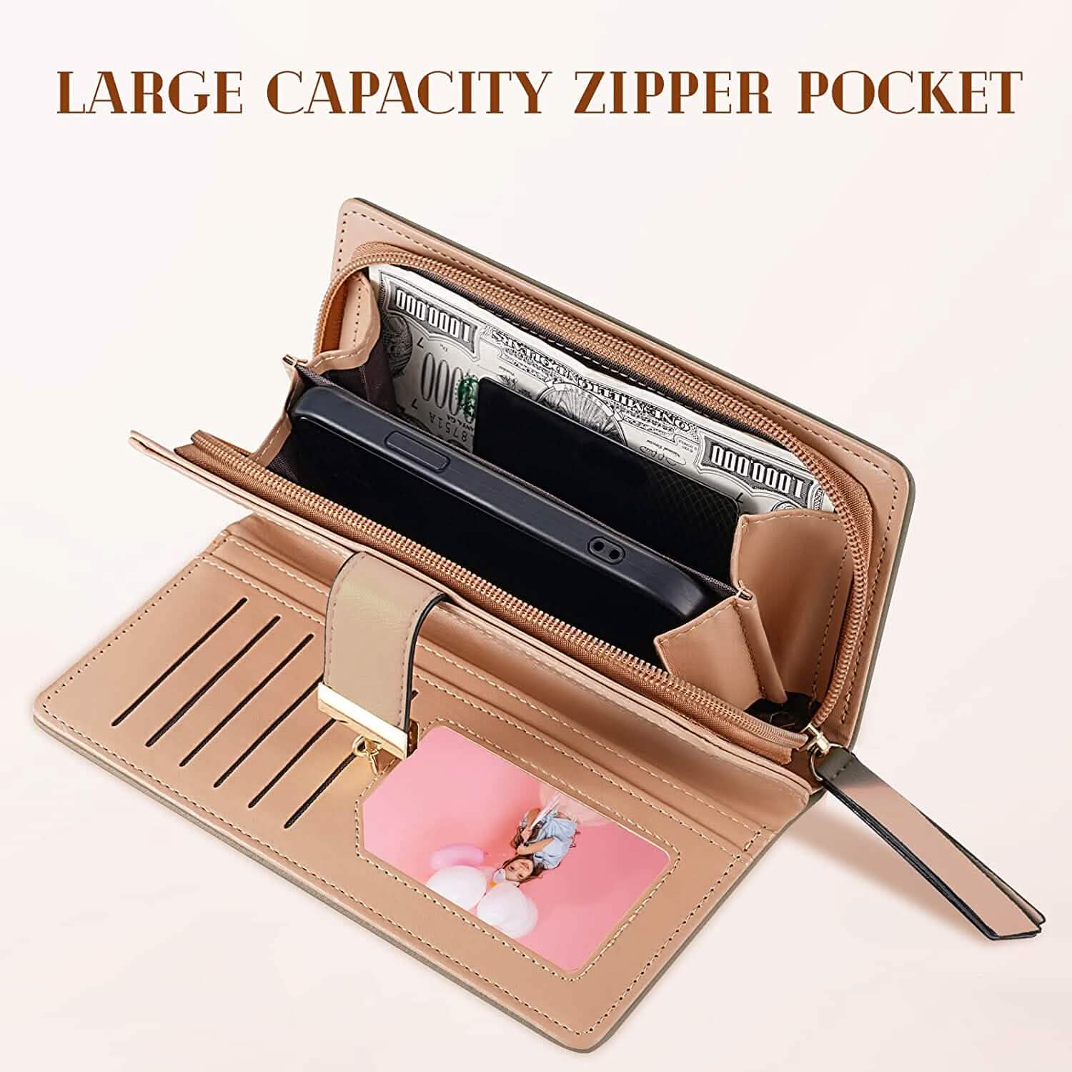 Sweet Cute Women's Long Leaf Bifold Wallet DailySale