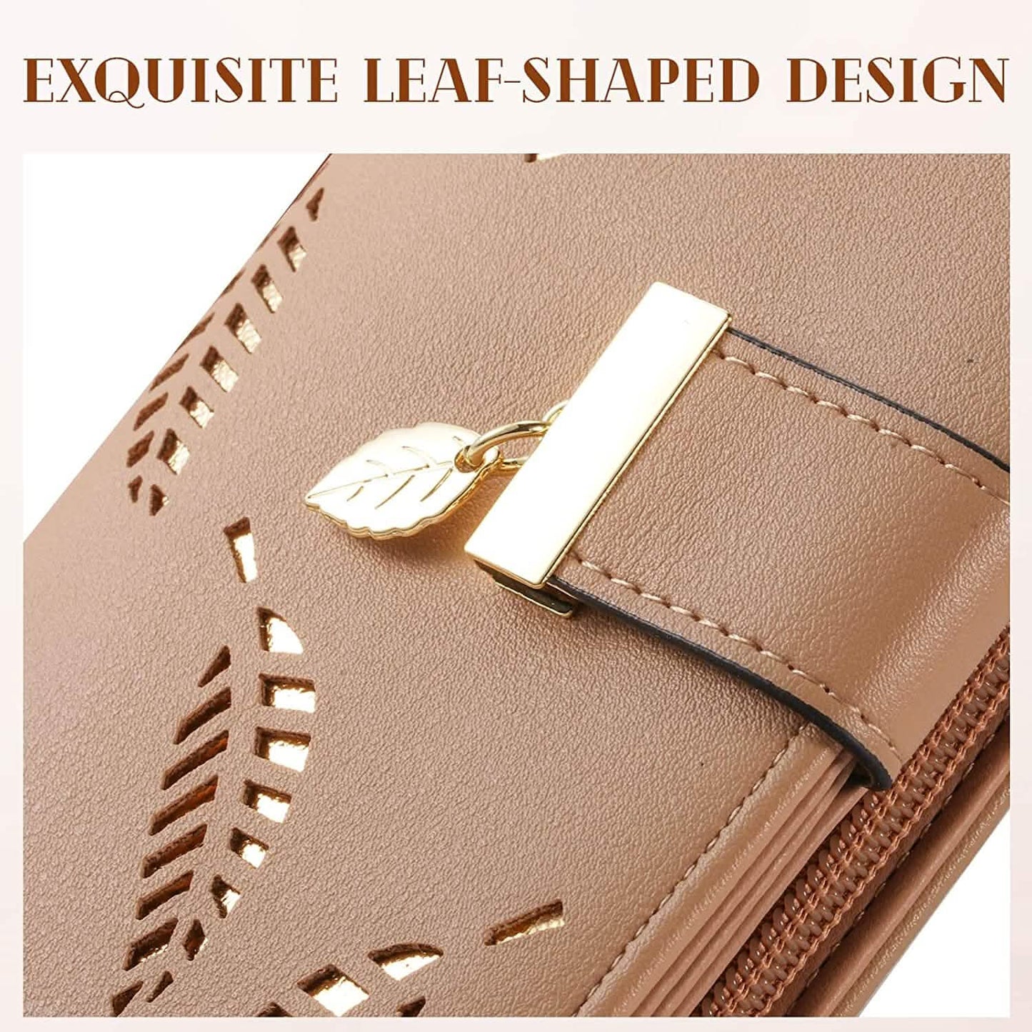 Sweet Cute Women's Long Leaf Bifold Wallet DailySale