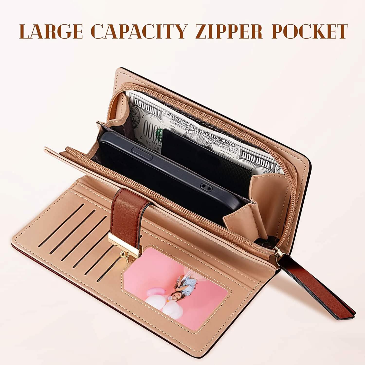 Sweet Cute Women's Long Leaf Bifold Wallet DailySale