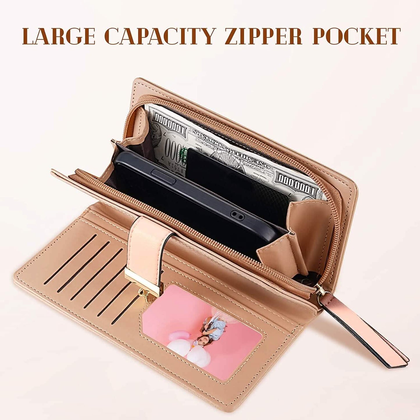 Sweet Cute Women's Long Leaf Bifold Wallet DailySale
