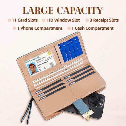 Sweet Cute Women's Long Leaf Bifold Wallet DailySale