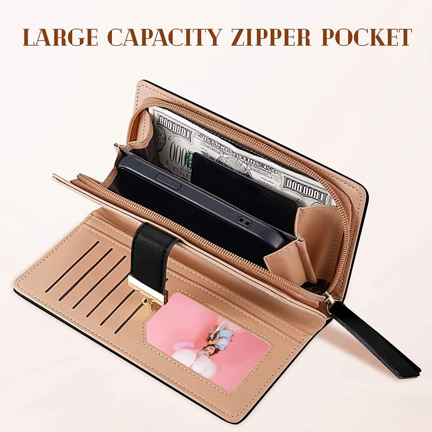 Sweet Cute Women's Long Leaf Bifold Wallet DailySale