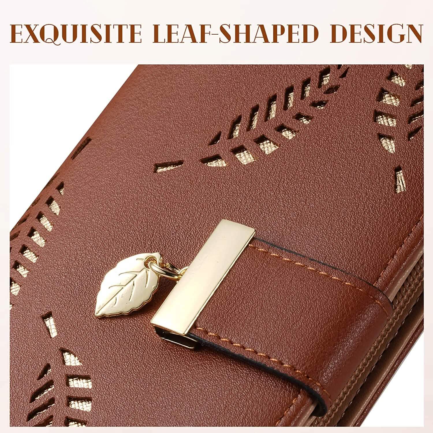 Sweet Cute Women's Long Leaf Bifold Wallet DailySale