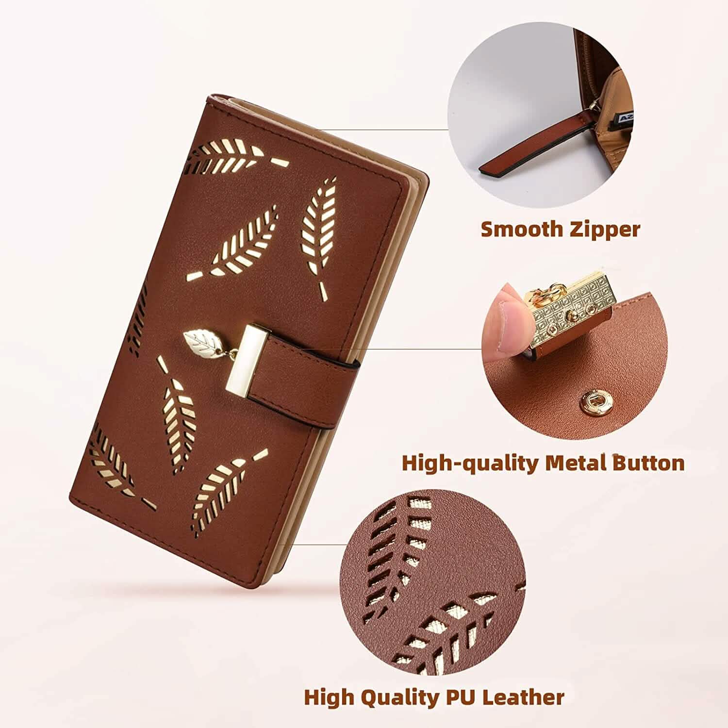 Sweet Cute Women's Long Leaf Bifold Wallet DailySale