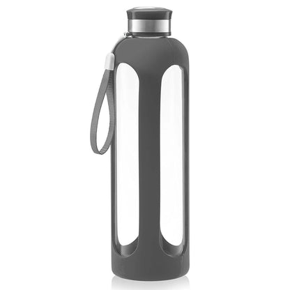 Swig Savvy Glass Water Bottles with Protective Silicone Sleeve & Stainless Steel Leak Proof Lid DailySale