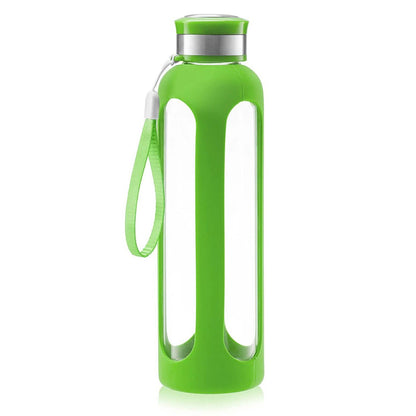 Swig Savvy Glass Water Bottles with Protective Silicone Sleeve & Stainless Steel Leak Proof Lid DailySale